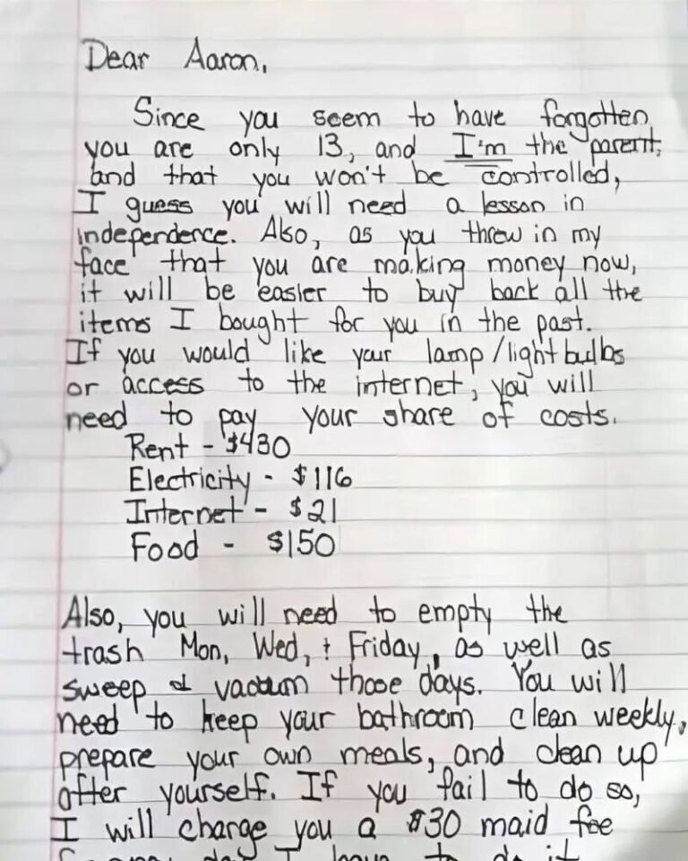 Mom leaves written note on “disrespectful” son’ door, and now it’s going viral